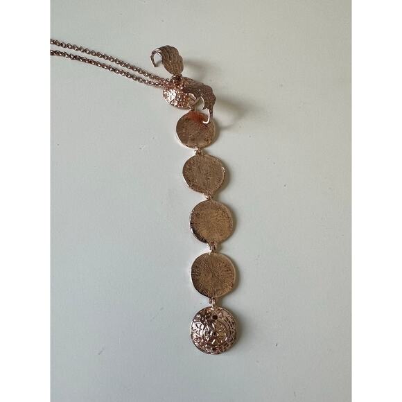 Expanding Photo Locket Rose Gold Stainless Necklace Angel Wing 23" *read - Picture 6 of 12